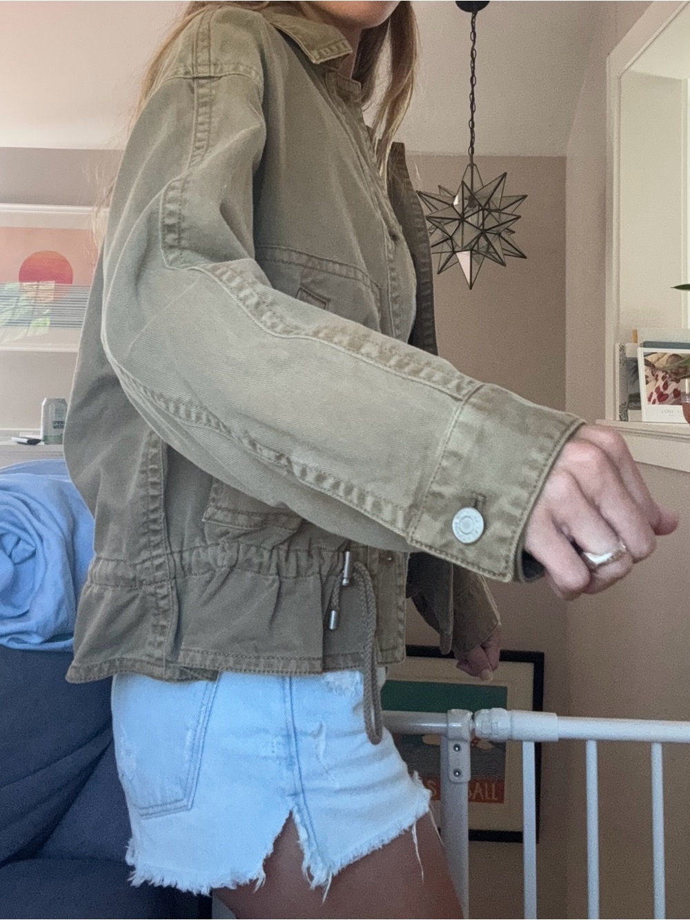 GAP Olive Green Utility Jacket for Women